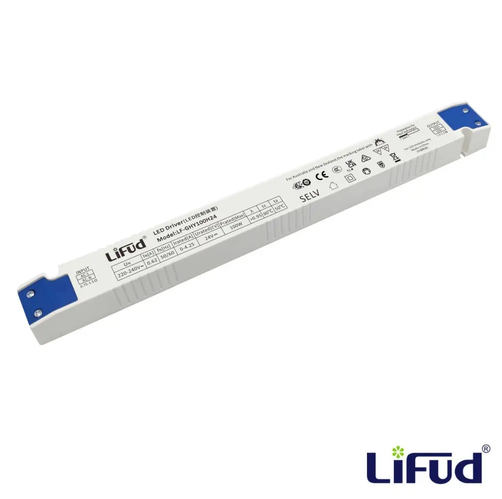 Fuente Alimentación Slim Profesional No Flick LIFUD | 24V 100W | IP20