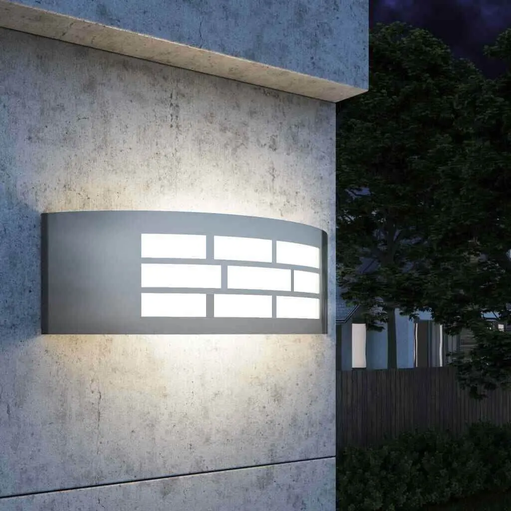 Aplique LED E27 GOTEMBURGO NIQUEL Exterior IP44