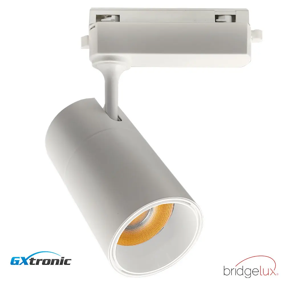 LED Track Spotlight 30W PARIS White Single-Phase Track | Bridgelux Chip | UGR11 | 24º