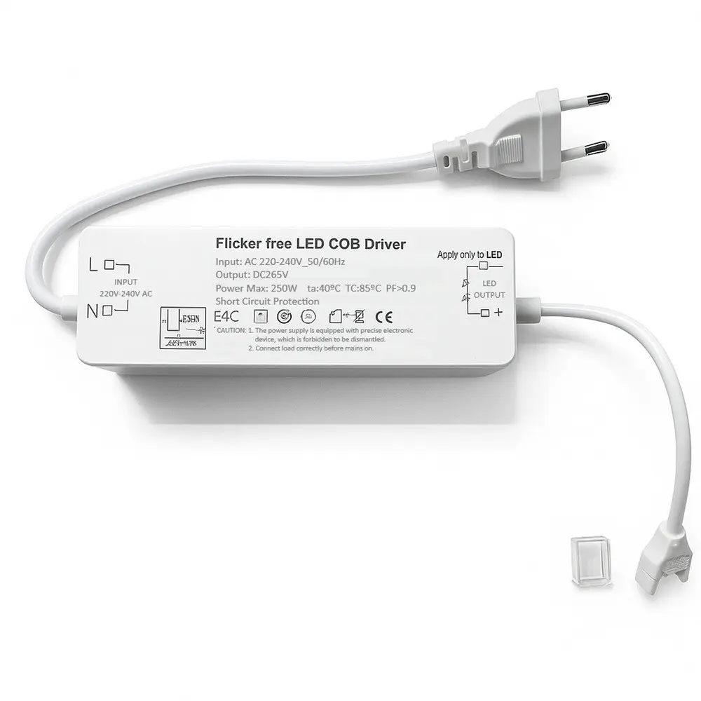 Flicker Free Driver for 220V Self-Rectifying LED Strip COB IP65 | 10mm | 250W MAX.