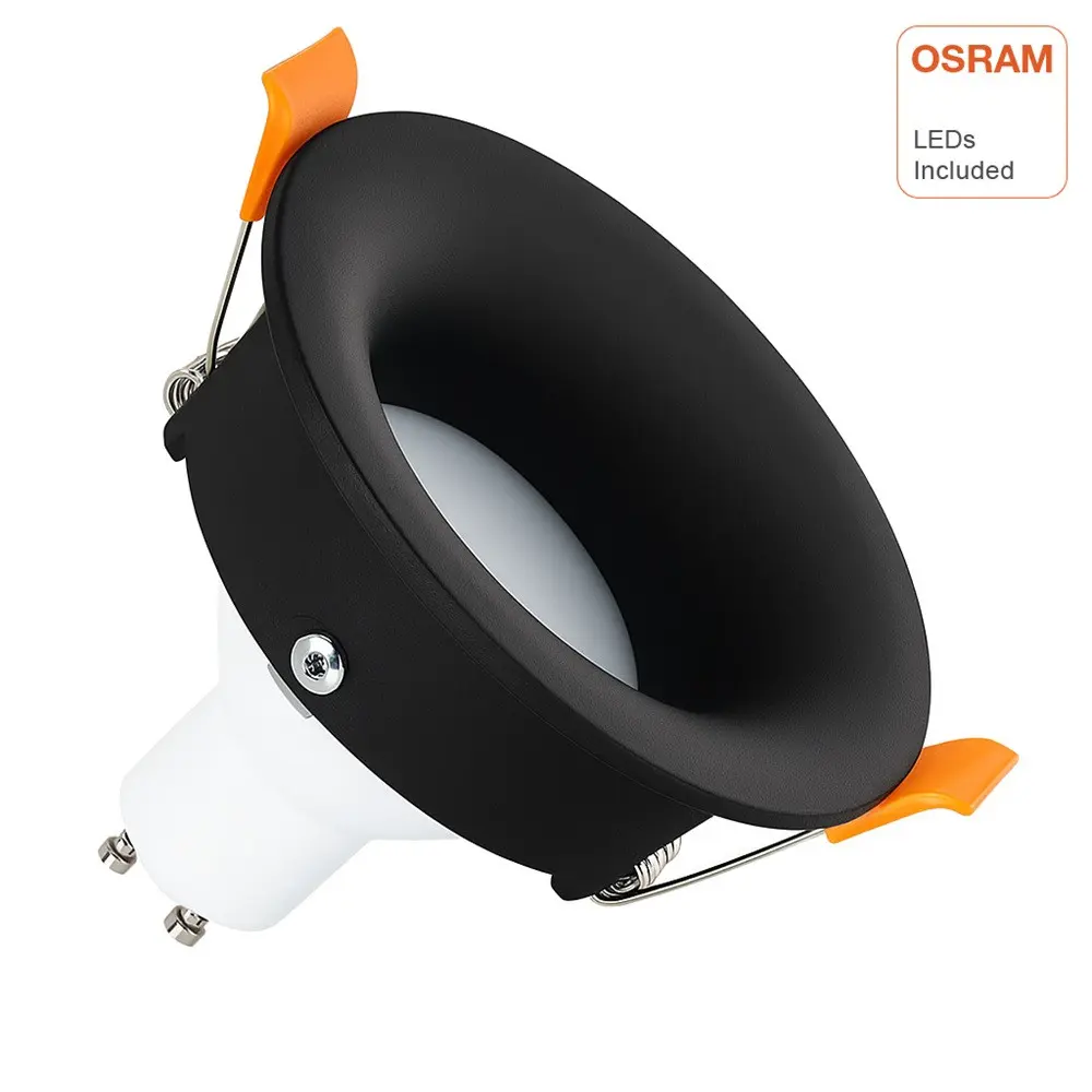 Recessed LED Downlight 6W Circular Black | OSRAM CHIP DURIS E 2835 | IP65