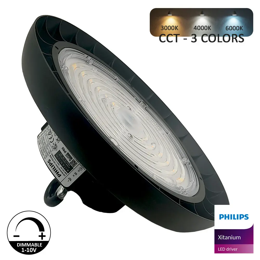 Industrial LED High Bay 120W-100W-80W | UFO GERMANY | 3CCT | Philips Xitanium Driver | Dimmable 1-10V
