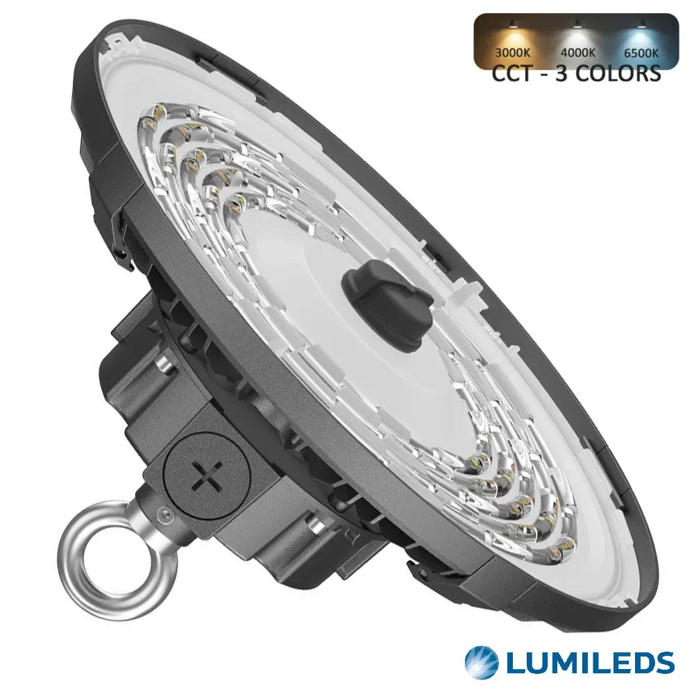 Industrial LED High Bay 200W | UFO FRANCE 3CCT | SMD2835 Lumileds 200Lm/W | Zhaga Plug And Play | Sosen Dimmable 1-10V | 60º-90º