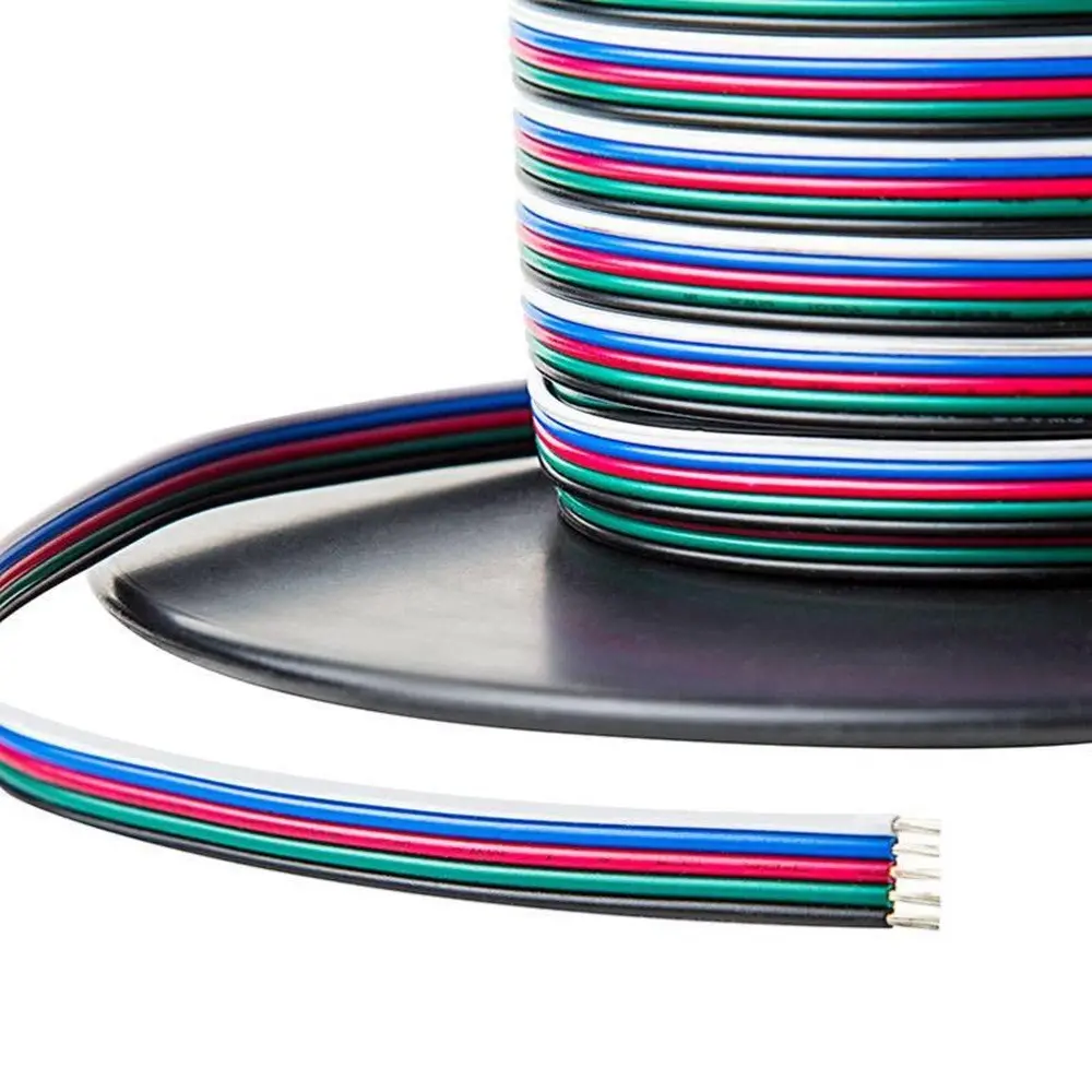 Cable for RGBW LED Strip 12-24V 5-Wire | 25 Meters