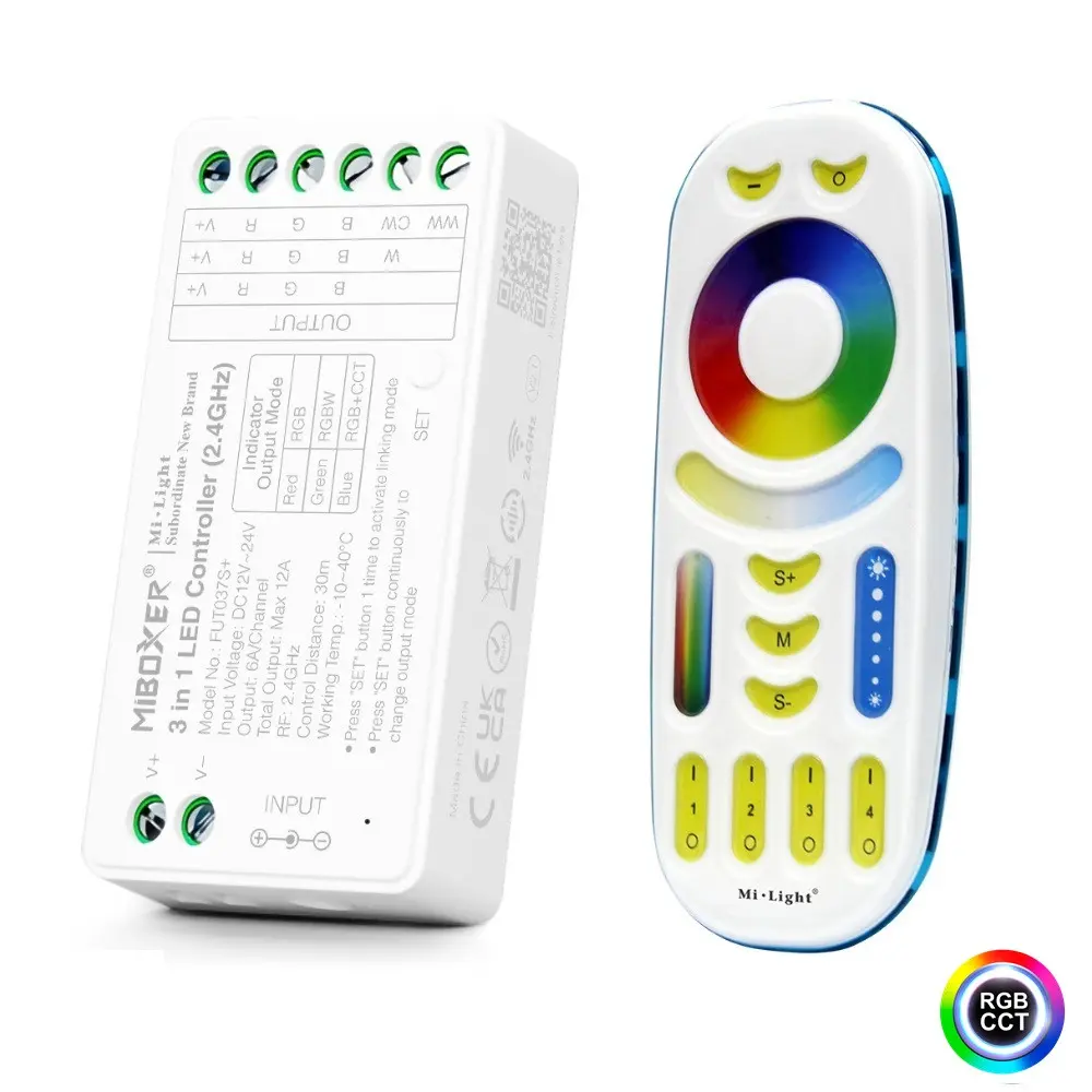 Pack LED Controller RGB+CCT 12-24V + Remote Control | 2.4GHz