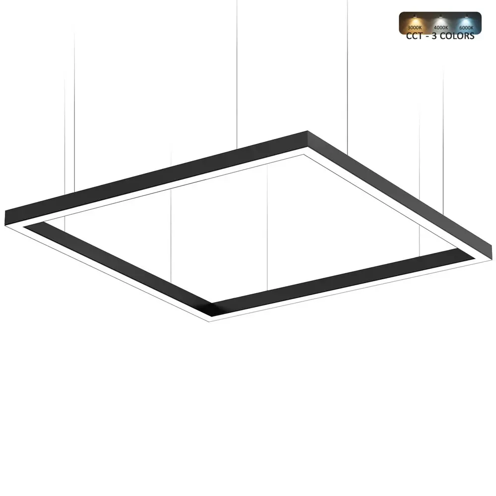 Square LED Pendant Lamp 200W POLARIS | 3CCT | 150x150cm