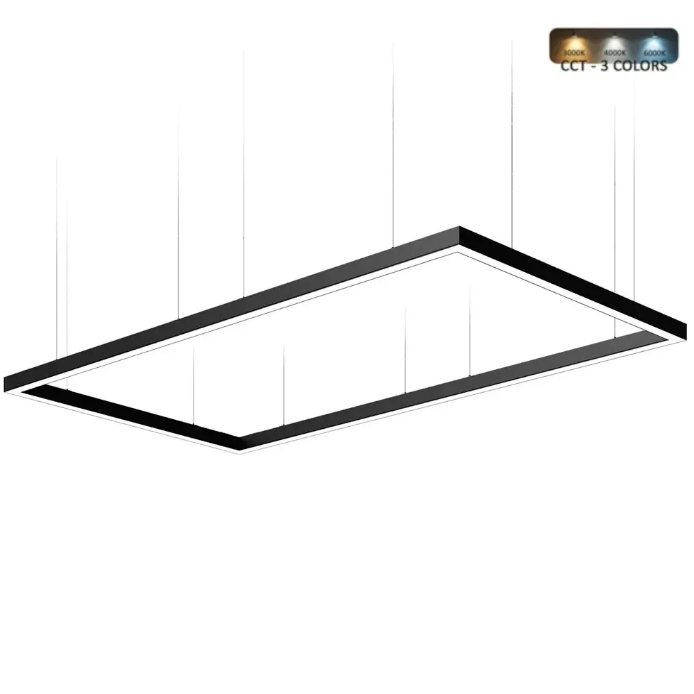 Rectangular LED Pendant Lamp 220W POLARIS | 3CCT | 180x150cm