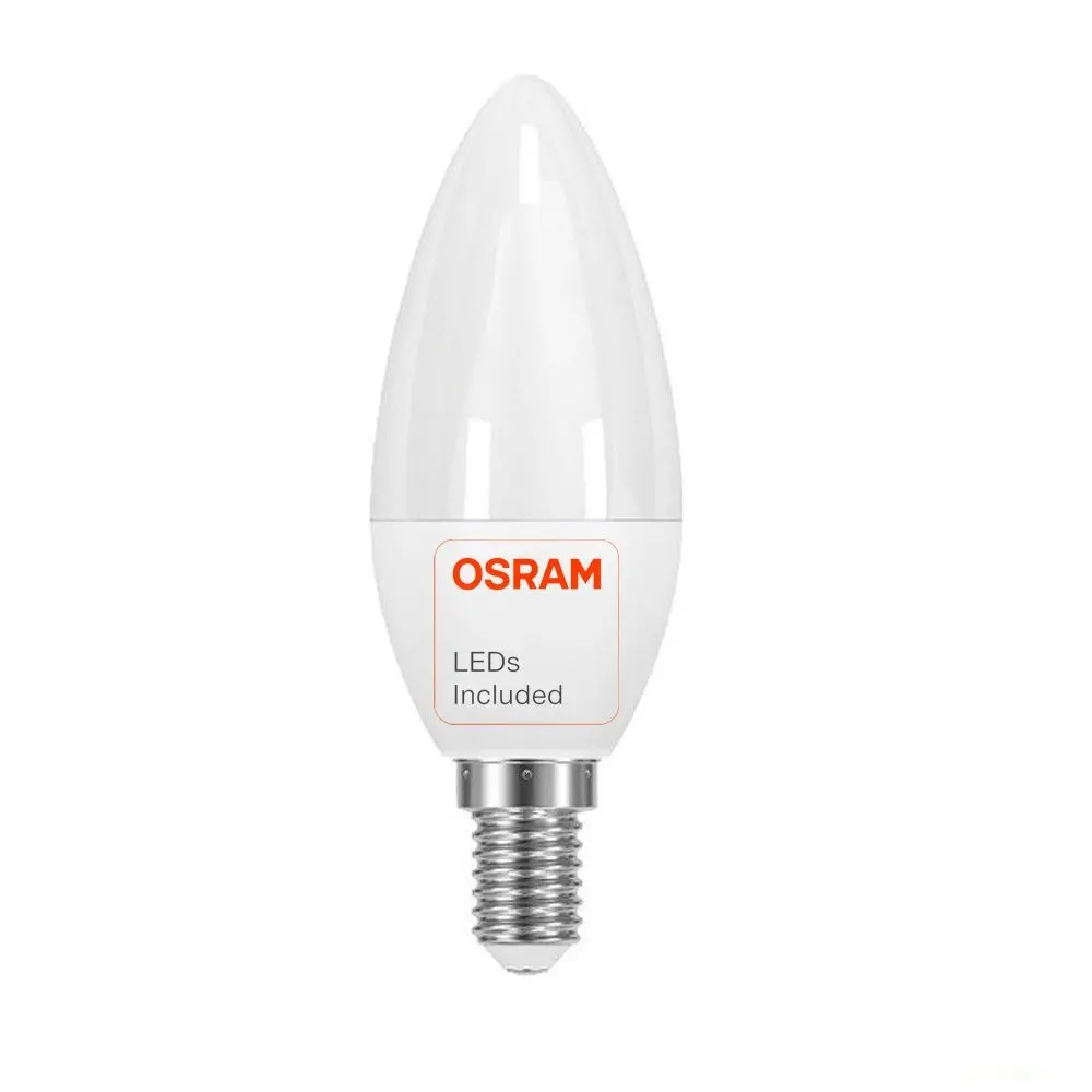Bombilla LED Vela 6W E14 C37 180º OSRAM CHIP DURIS E 2835