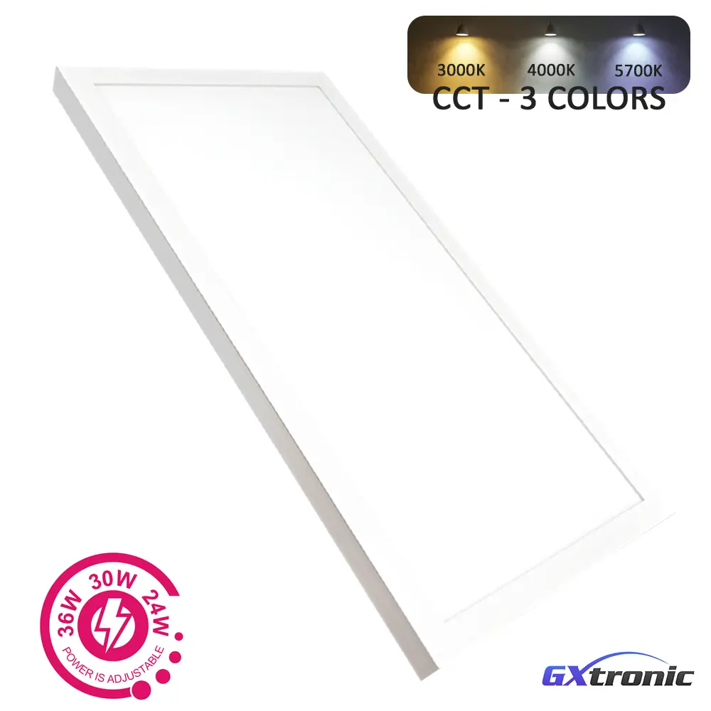 PACK2 Surface LED Panel 60X30 36W | GXtronic Ultra Slim | SMD4014 3CCT | 5-year Warranty