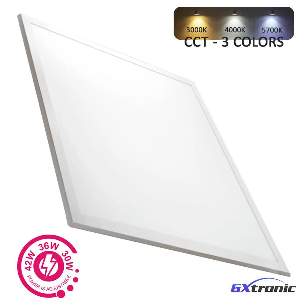 PACK2 Surface LED Panel 60X60 42W | GXtronic Ultra Slim | SMD4014 3CCT | 5-year Warranty