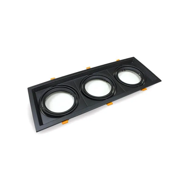 Marco NEGRO triple orientable para AR111