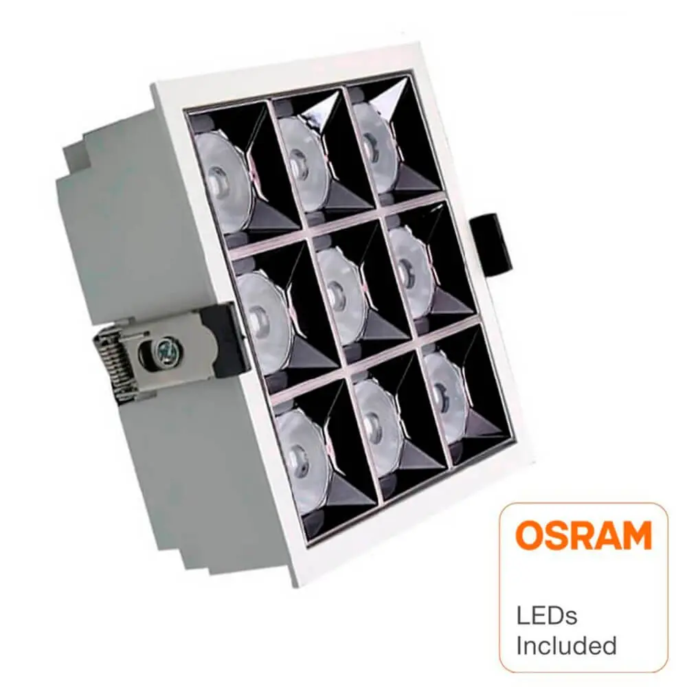 40W LED Downlight OSRAM chip  PALACE  24º UGR17 140lm/W