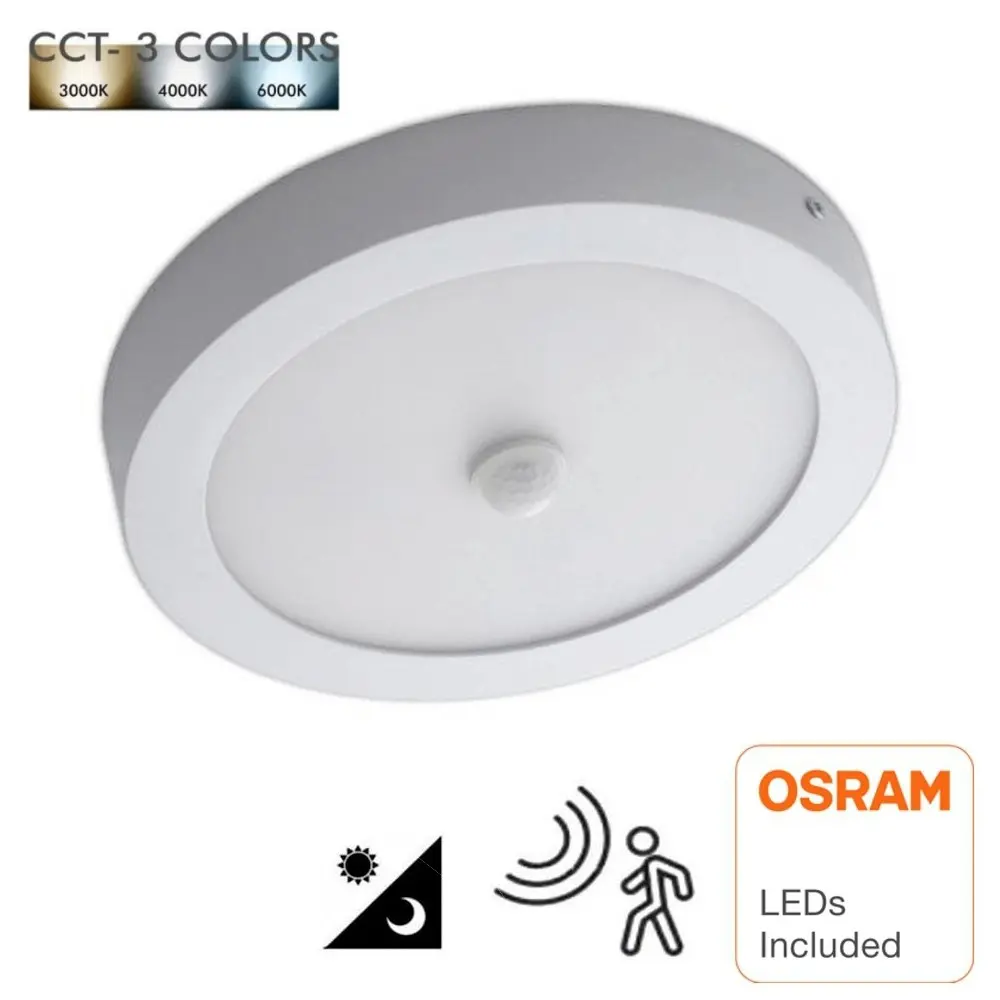 LED Ceiling Light Surface Circular 24W - 22W - 20W - 18W | Motion Sensor | CCT | OSRAM CHIP