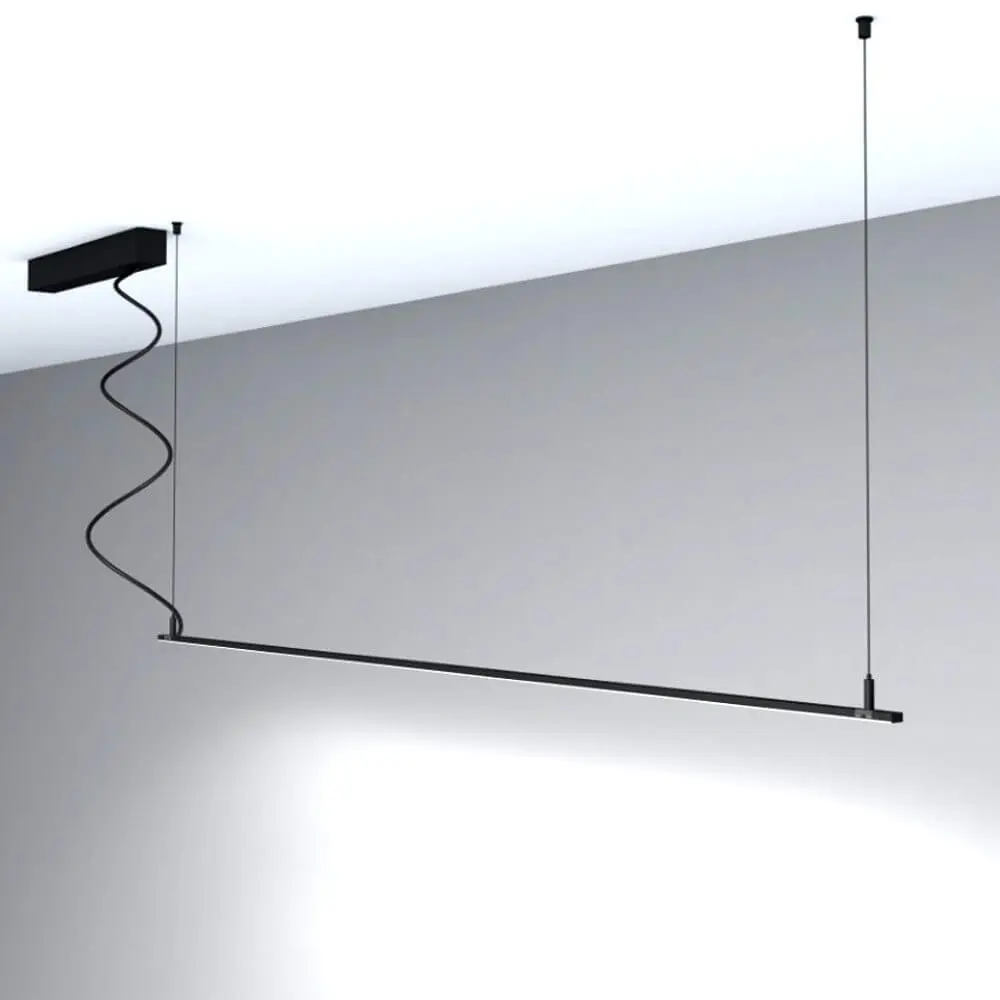 Linear Lamp Pendant - MILANO BLACK - 0.5m - 1m - 1.5m - 2m - IP20