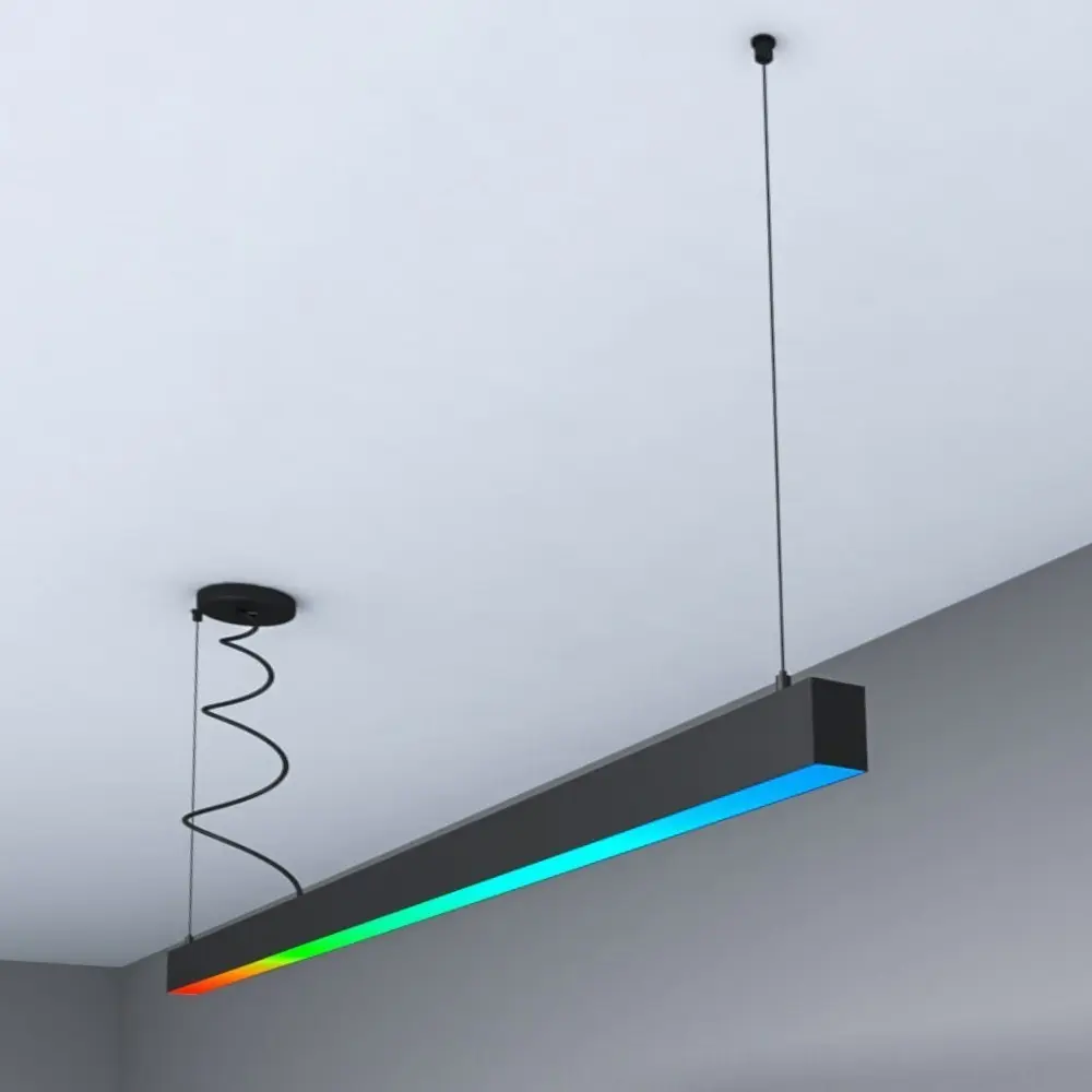 Linear Lamp Pendant LED RGB - MUNICH BLACK - 0.5m - 1m - 1.5m - 2m - IP54