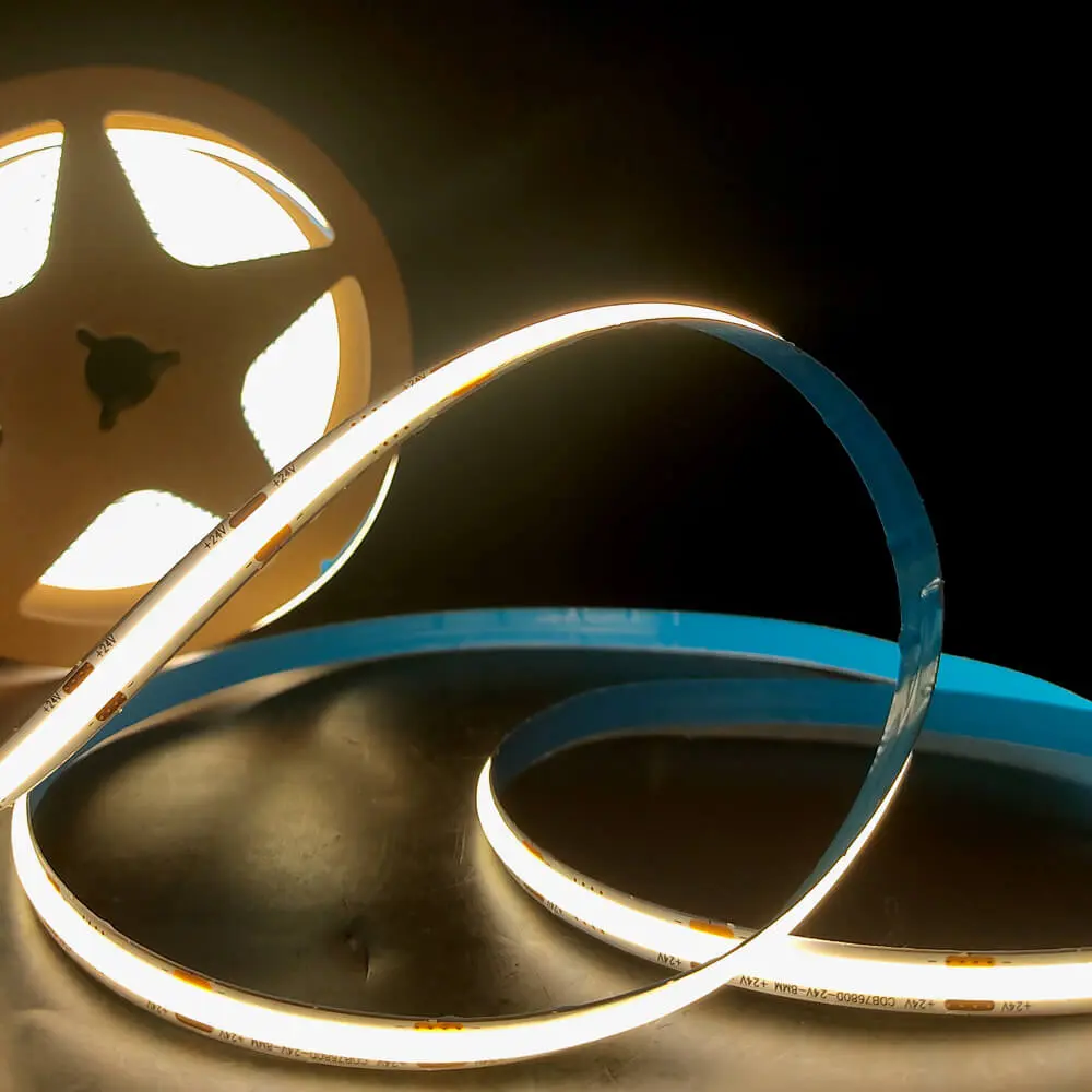 COB LED Strip 24V 16W 768 LED/m | 5 Meters 2240Lm/M | High Brightness | IP20 Cut 3cm
