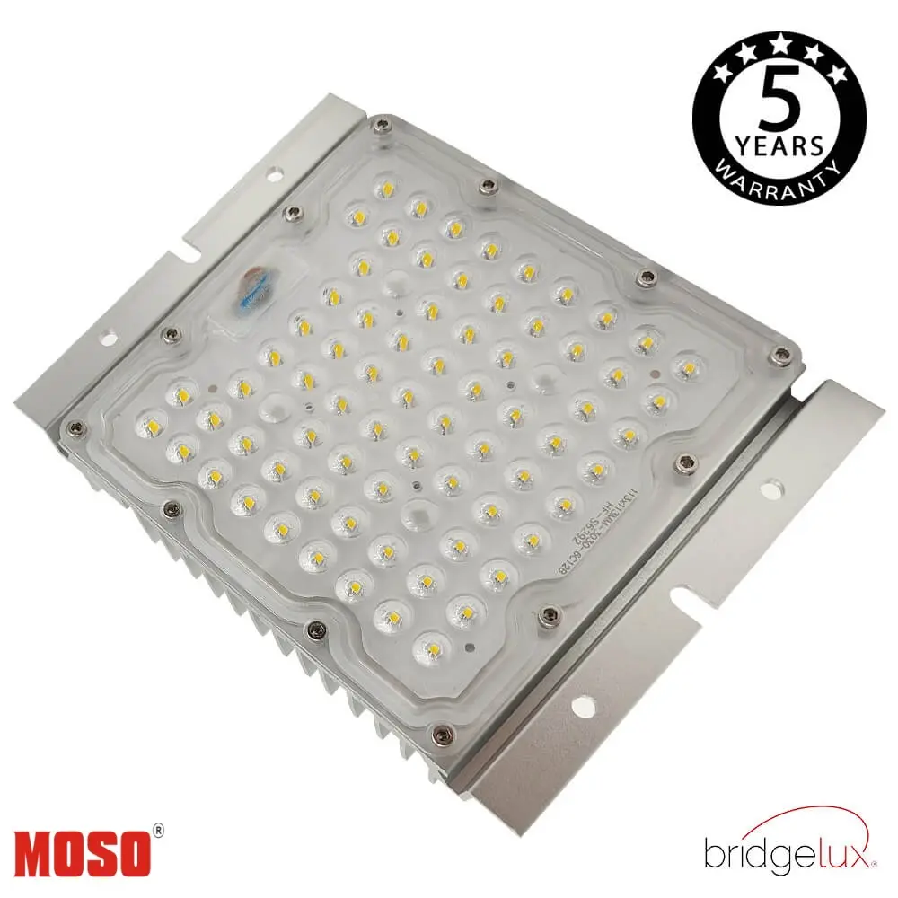LED Optical Module 60W | SMD3030 Bridgelux 180Lm/W | Moso 1-10V Dimmable and Programmable Driver | 140ºx140º