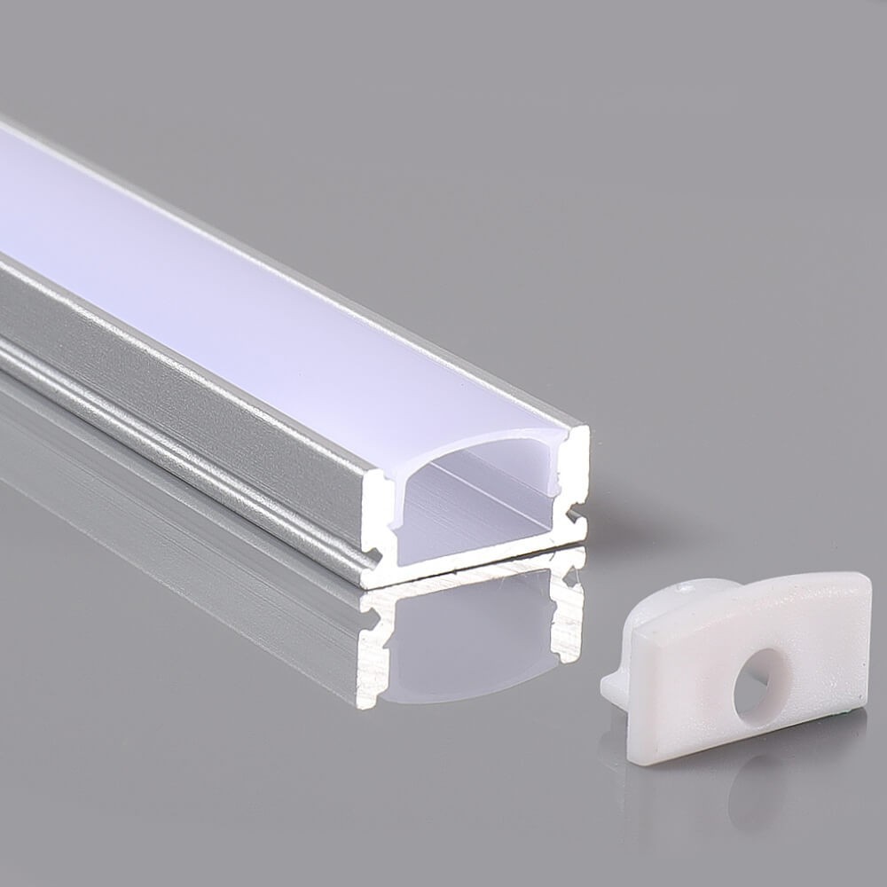 Aluminum Profile 2 meters Surface Mount | for LED Strips | 17mm x 7.8mm