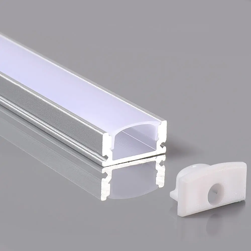 Aluminum Profile 2 meters Surface Mount | for LED Strips | 17mm x 7.8mm