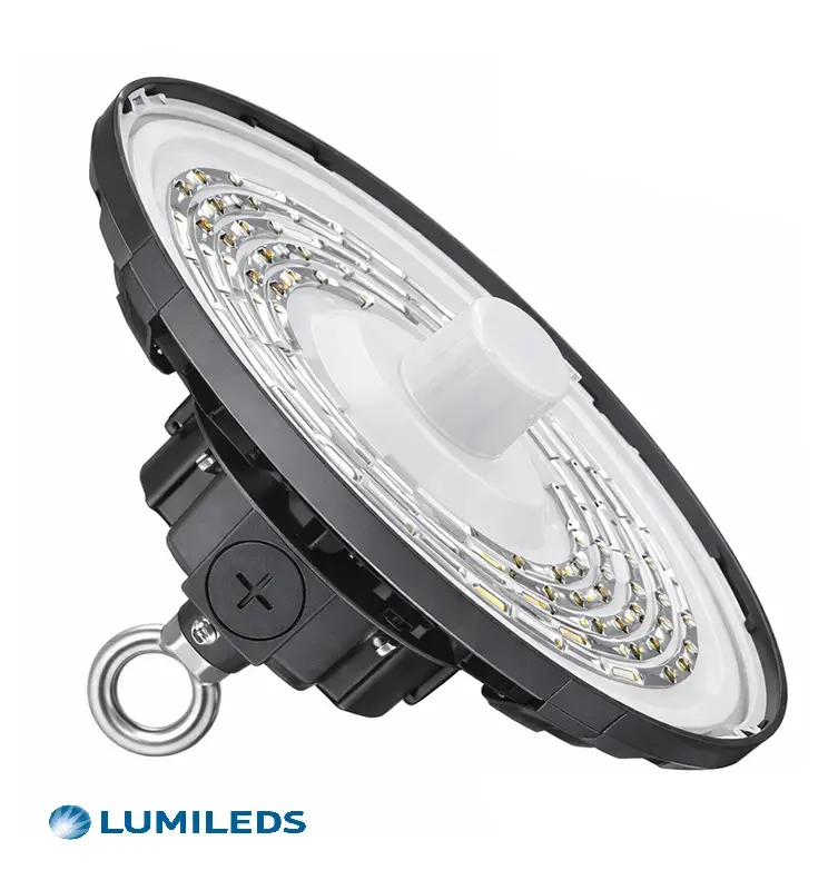 Industrial LED High Bay 200W UFO FRANCE 3CCT 200Lm/W | Smart Motion Sensor | Sosen Dimmable 1-10V | OP 60º - 90º