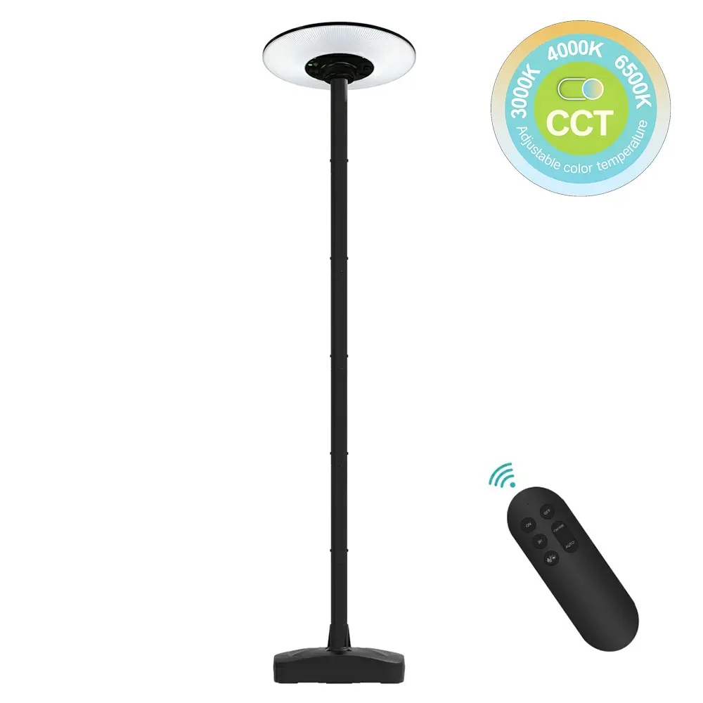 Solar LED Street Light Kit EcoUrban 120 1800Lm | PIR Sensor + Remote Control + 2.5m Aluminum Pole | 3CCT