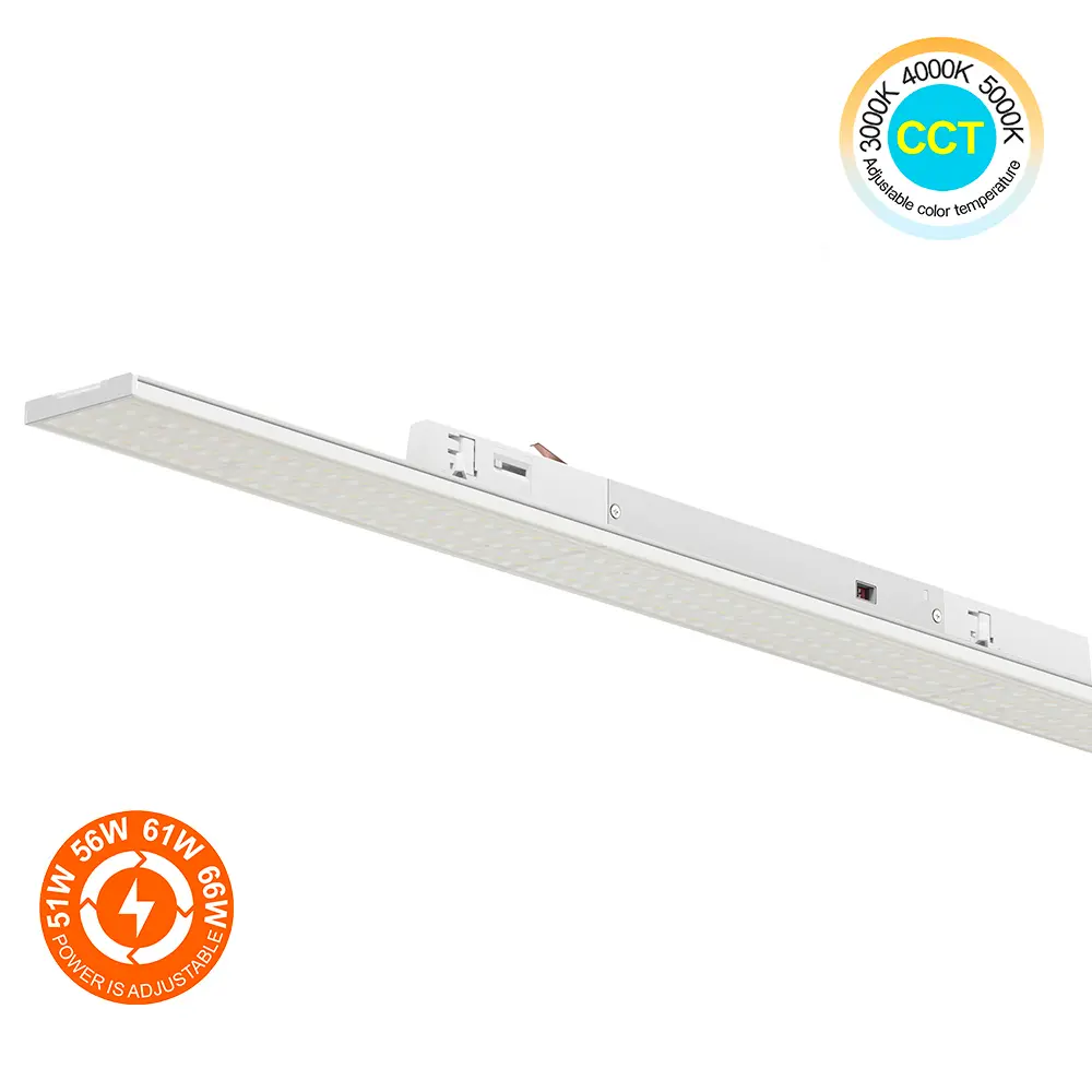 Adjustable Linear LED Projector GX RAY for 3-Phase Track 150cm | 51W-66W | 3CCT | UGR19 | 90° Optic