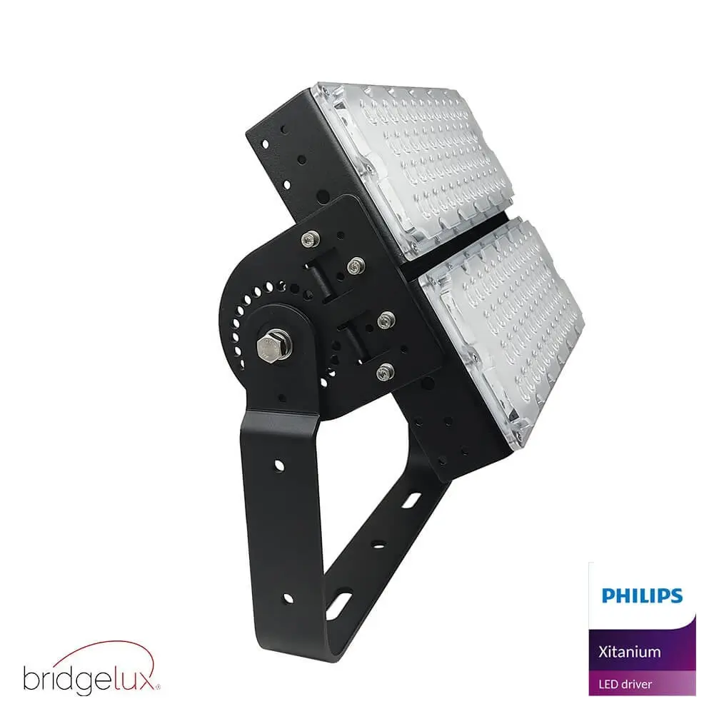 Refletor LED 240W - STADIUM MATRIX - Driver Philips Xitanium - SMD5050 Bridgelux 240Lm/W Alta Luminosidade