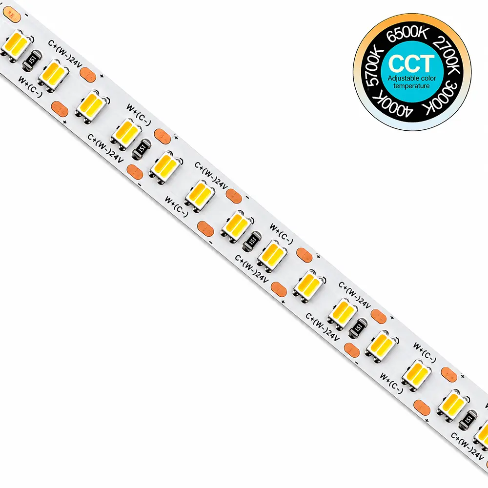 LED Strip 24V 20W/m 5CCT Selectable SMD2835 Free Cut | 168 LED/m | 5 Meter Roll