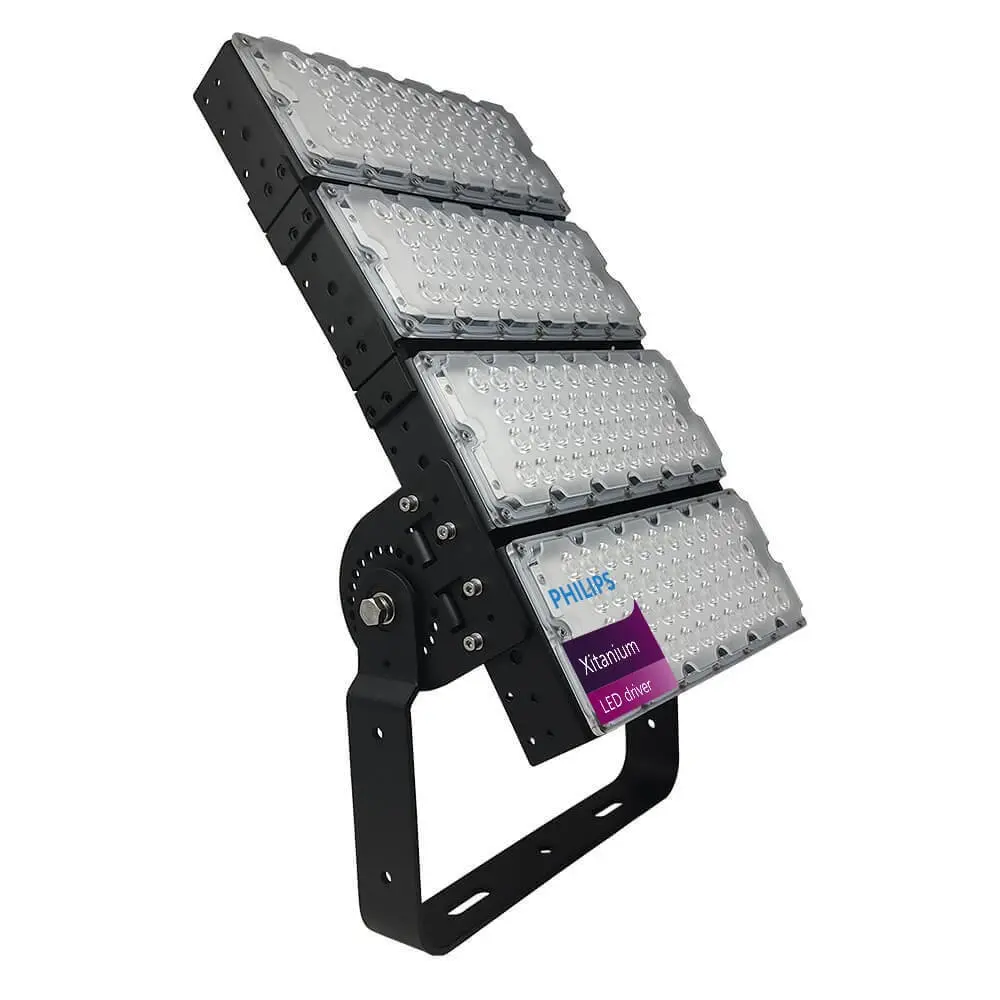 Refletor LED 480W - STADIUM MATRIX - Driver Philips Xitanium - SMD5050 Bridgelux 240Lm/W Alta Luminosidade
