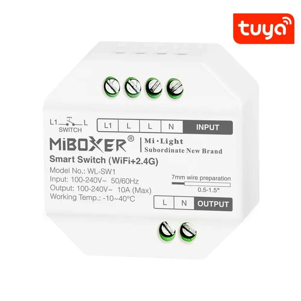 WL-SW1 Smart WiFi Switch 2.4GHz 100-240V 10A