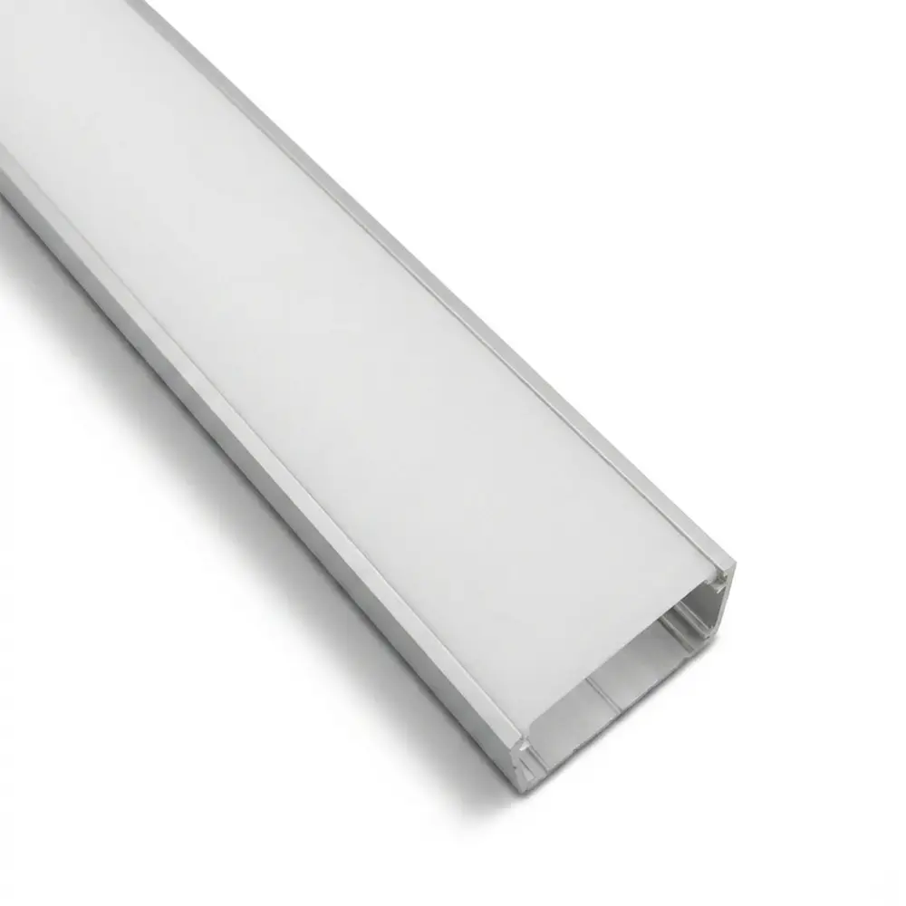 Profilo in alluminio LED da superficie 2m | per 2 strisce LED da 8 mm | 26 × 26 mm