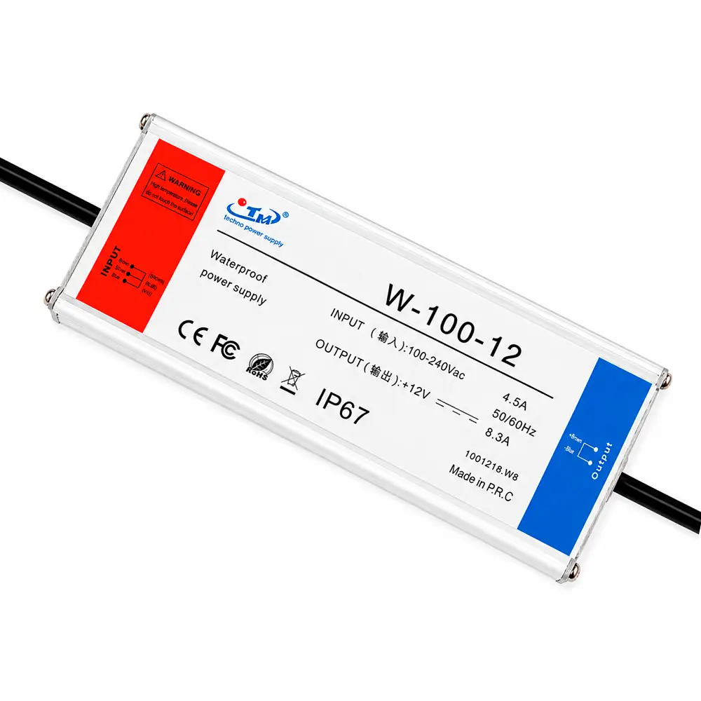 12V 100W IP67 Waterproof Power Supply 8.3A