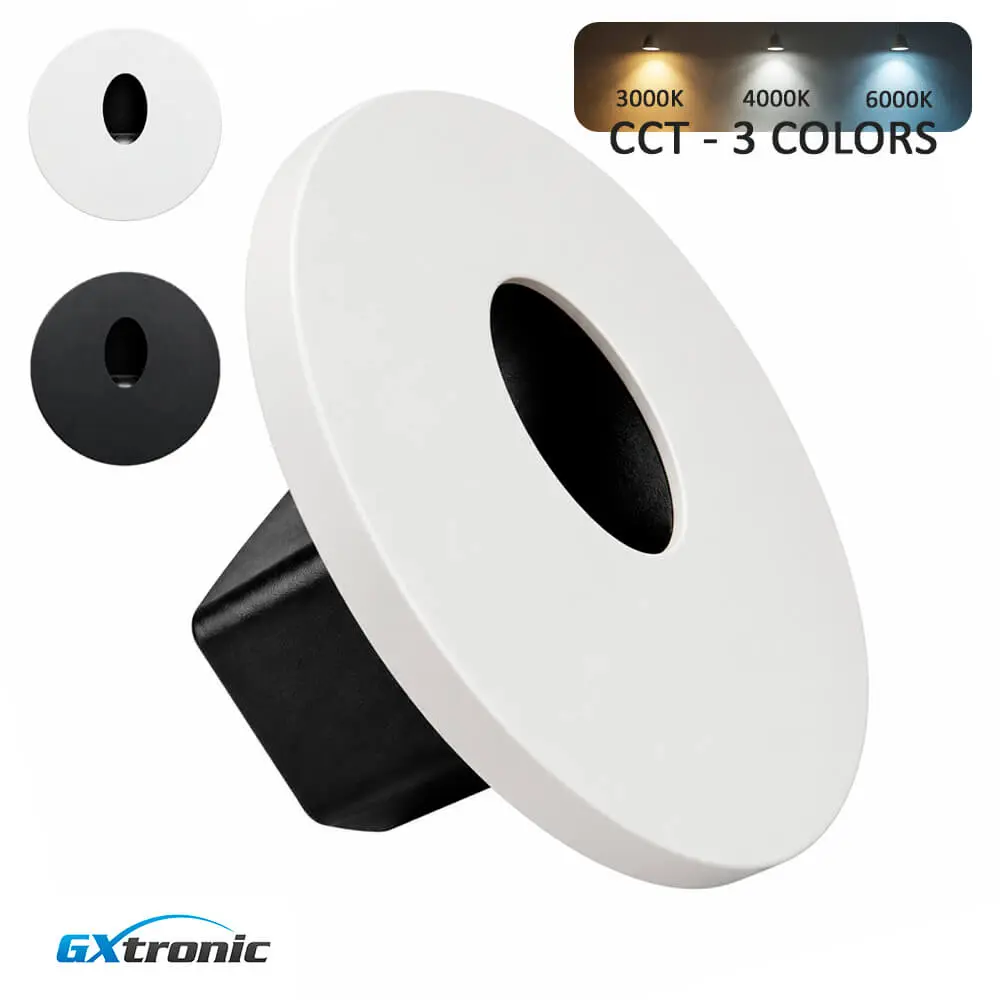 3W 3CCT IP65 60° Round LED Wall Light | Indoor & Outdoor