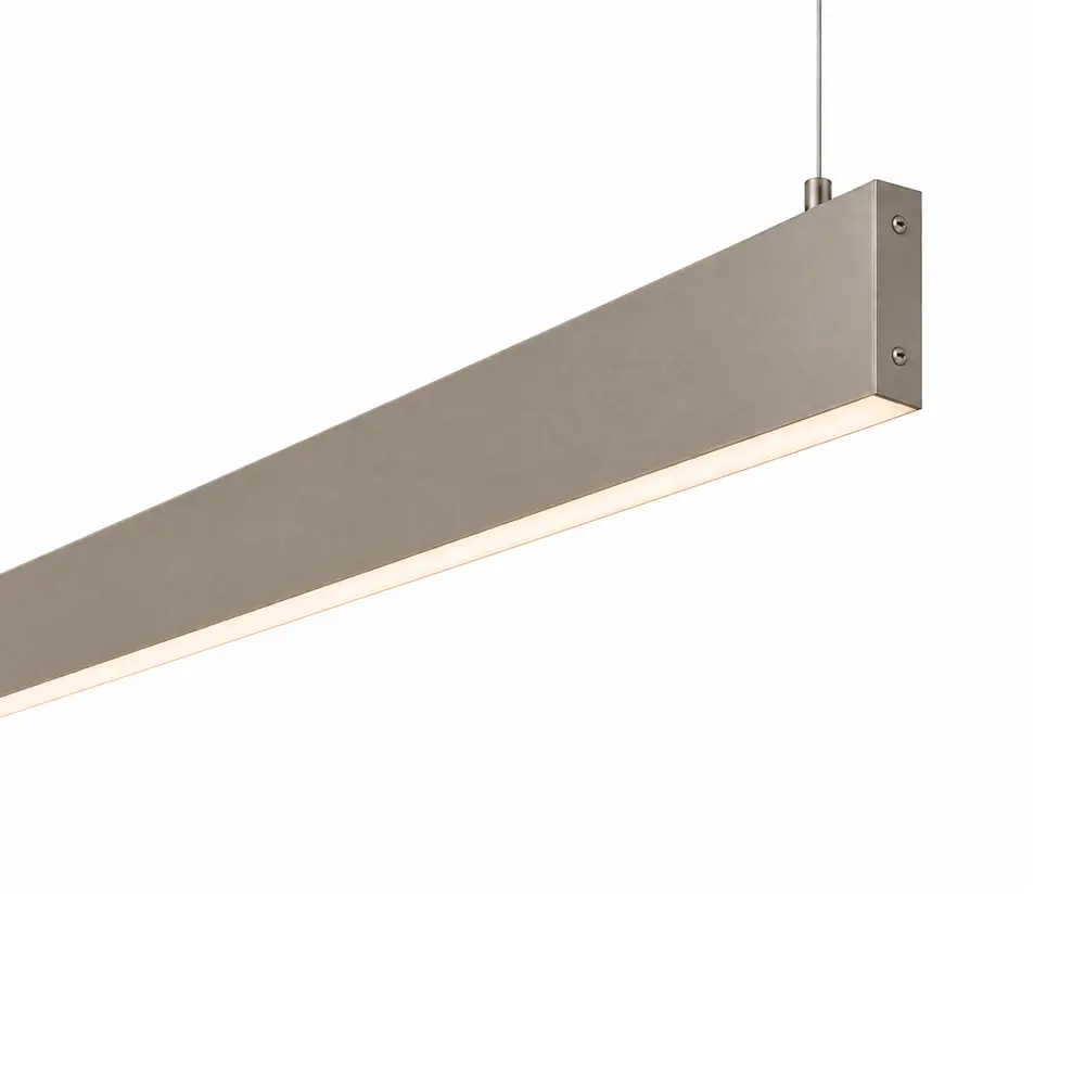 VELA Pendant LED Linear Light | Double Emission | 1m and 2m | Champagne