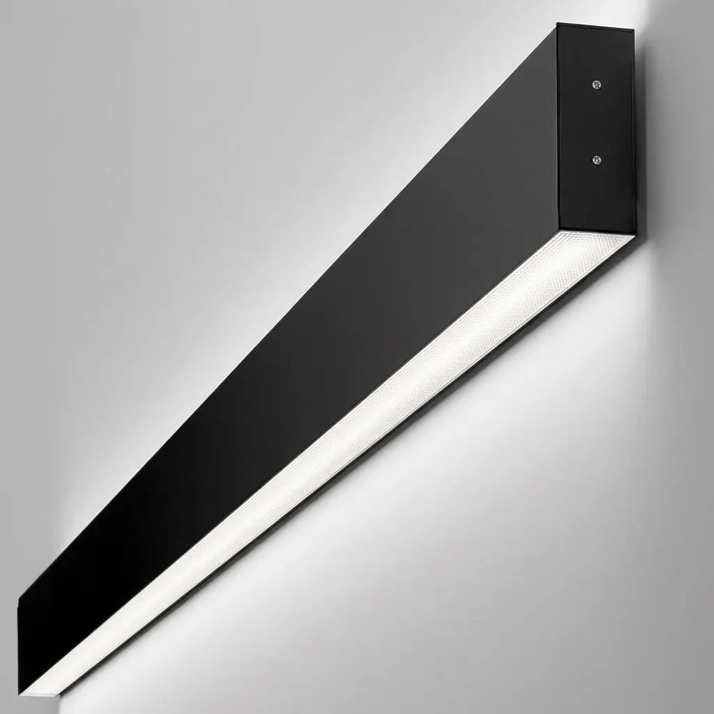 LED Wandleuchte Lineare -  NEW WASHINGTON SCHWARZ - 0.44 - 0.94m - 1.44m - 1.94m- IP54- Dimmbar