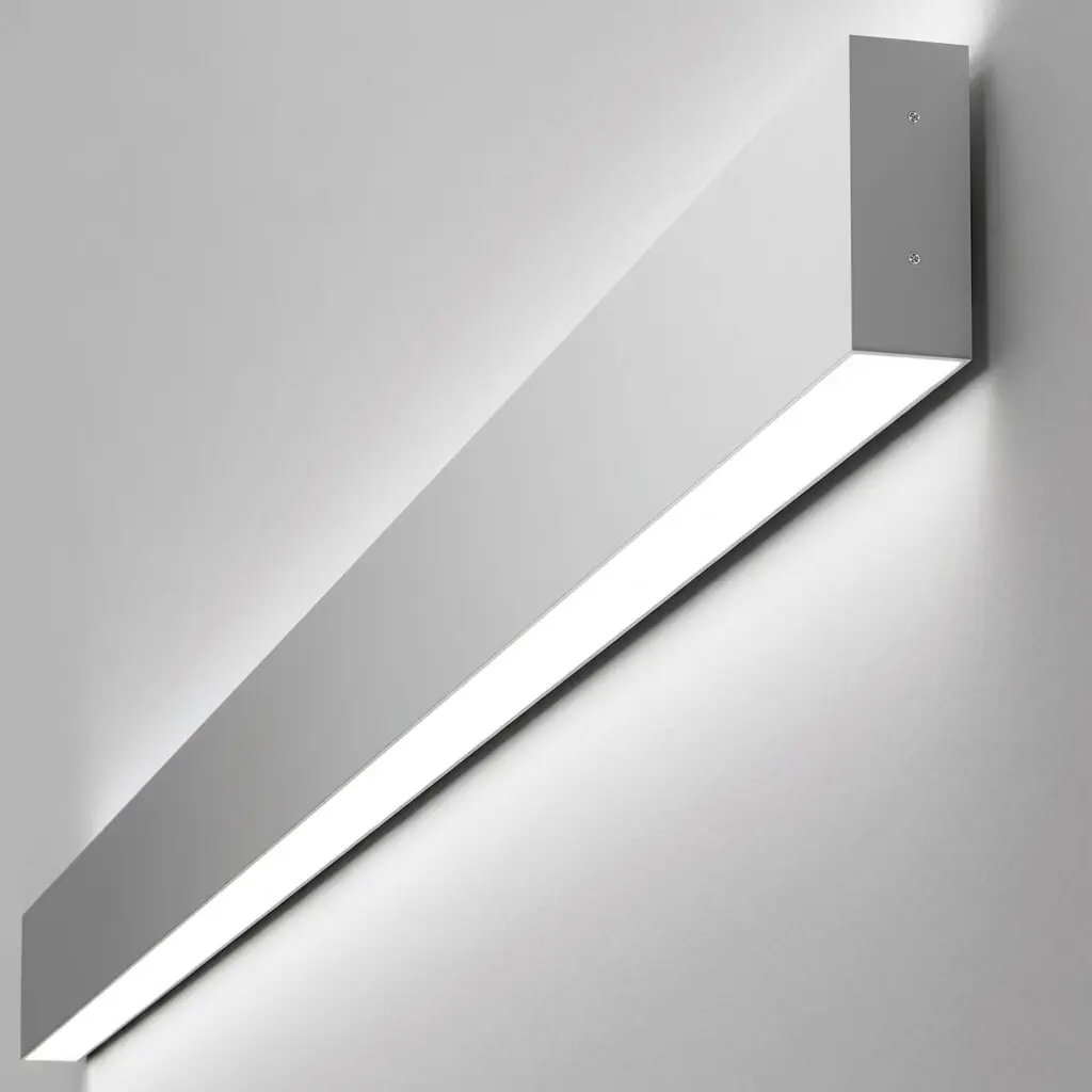 LED Wandleuchte Lineare -  NEW WASHINGTON GRAU - 0.44m - 0.94m - 1.44m - 1.94m - IP54- Dimmbar