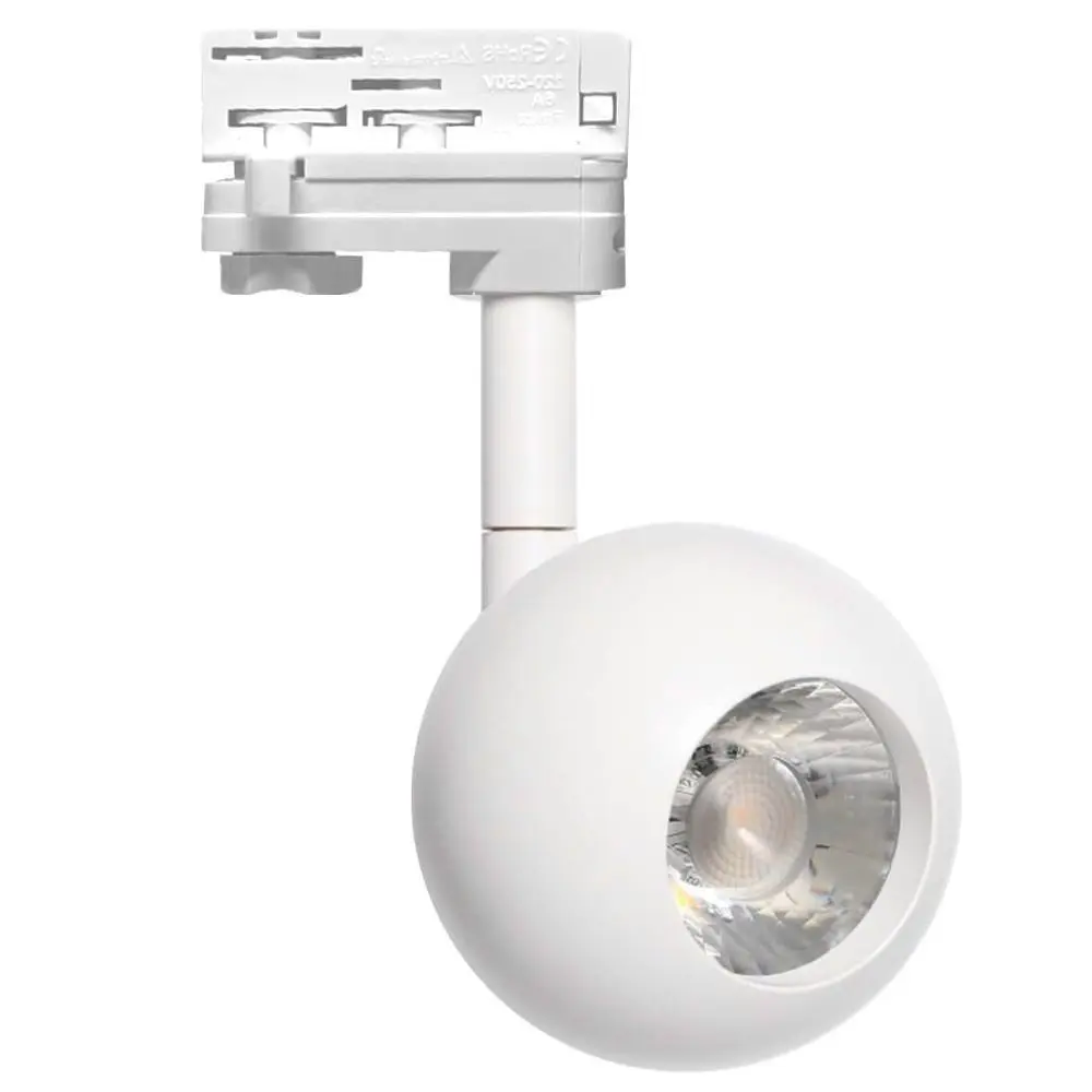 LED Tracklight 10W FENIX - White - 3-PHASE Rails - CRI+93