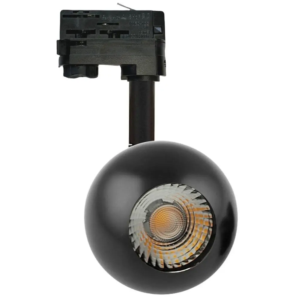 LED Tracklight 10W FENIX - Black Chrome - 3-PHASE Rails - CRI+93