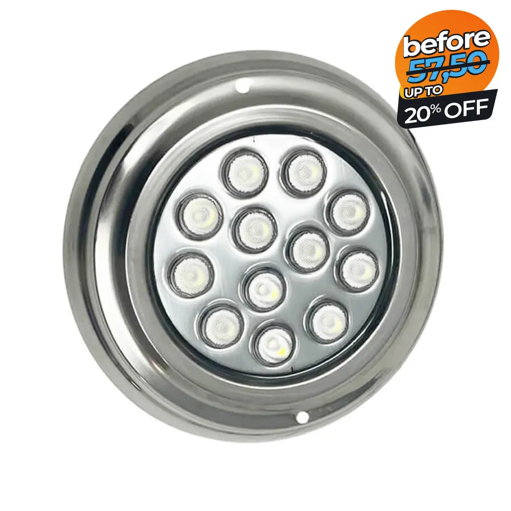 Lámpara LED Sumergible 18W - DC12V -  IP68 - Acero Inoxidable 316