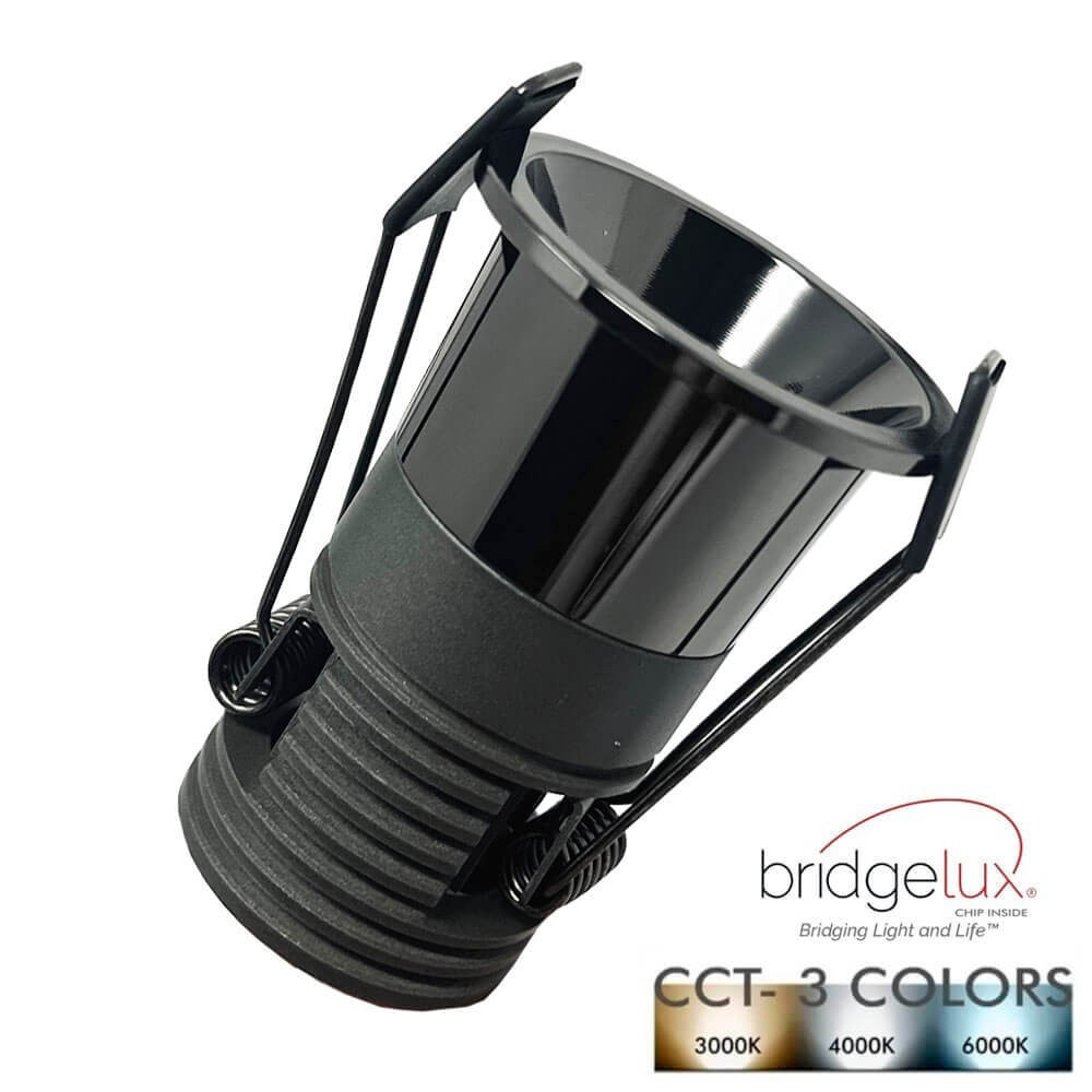 Downlight LED 2W 4W 6W FREYA Black Chrome 3CCT | Bridgelux COB 130Lm/W | UGR11 40°
