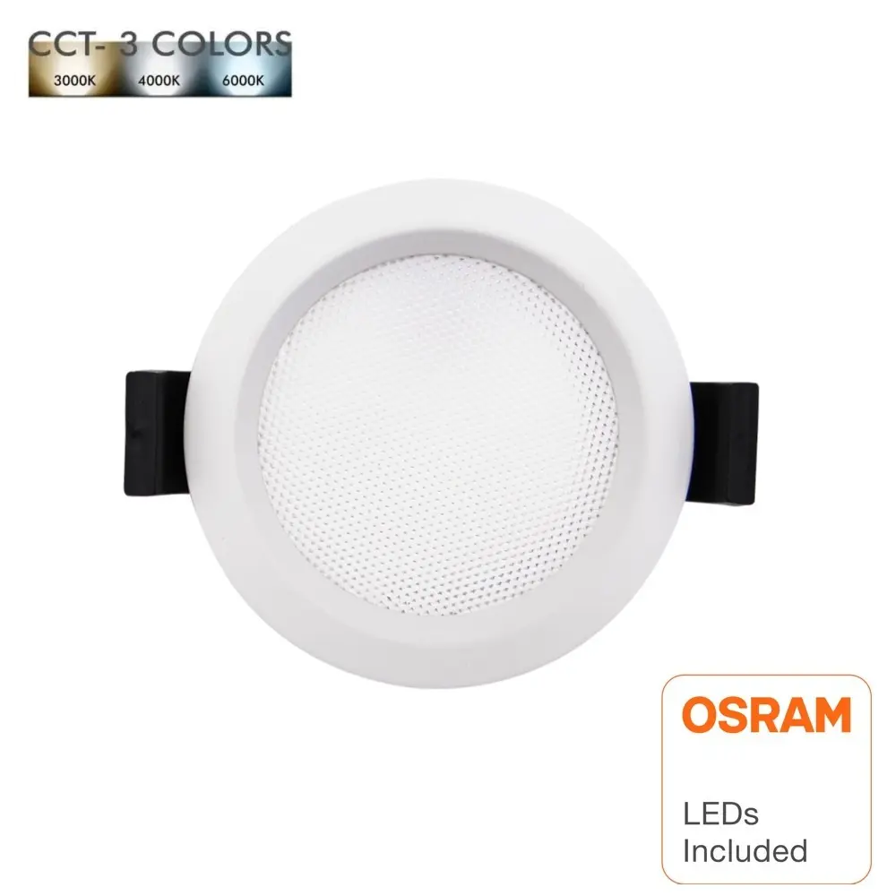 12W - 8W- 5W   LED Downlight Round - OSRAM CHIP DURIS E 2835 - CCT - UGR17