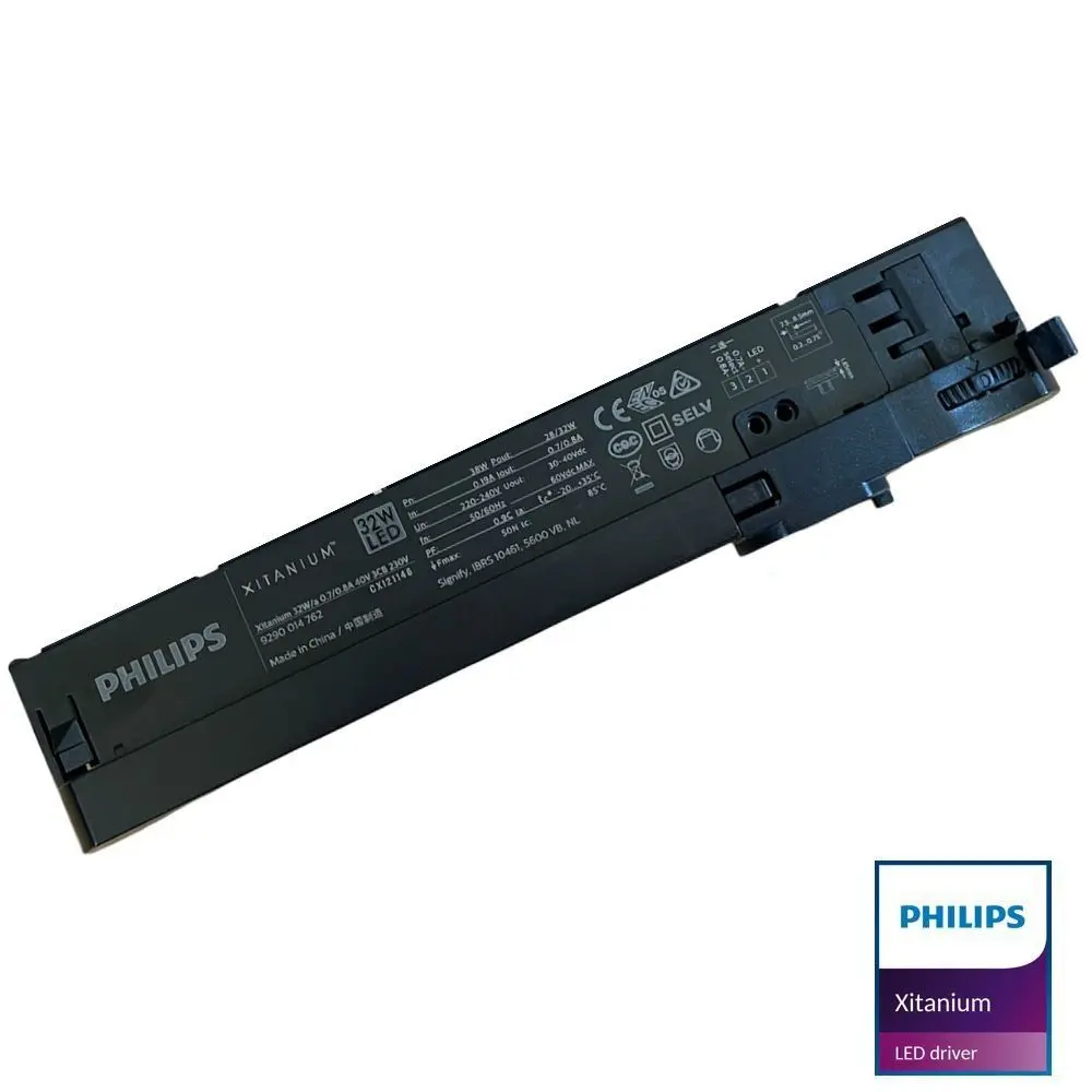 Driver LED Philips XITANIUM para carril trifásico 32W/a 0.7-0.8A 40V 3CB 230V - 5 años Garantía