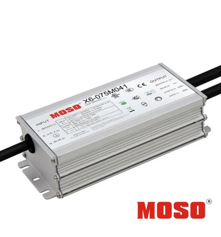 Treiber Dimmbarer programmierbarer MOSO X6-075M für LED euchten bis 75 W - 5 Jahre Garantie