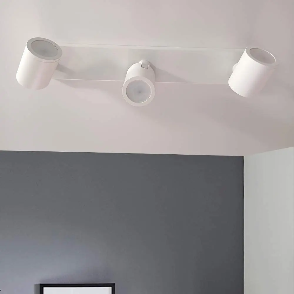 White Ceiling Lamp for 3x GU10