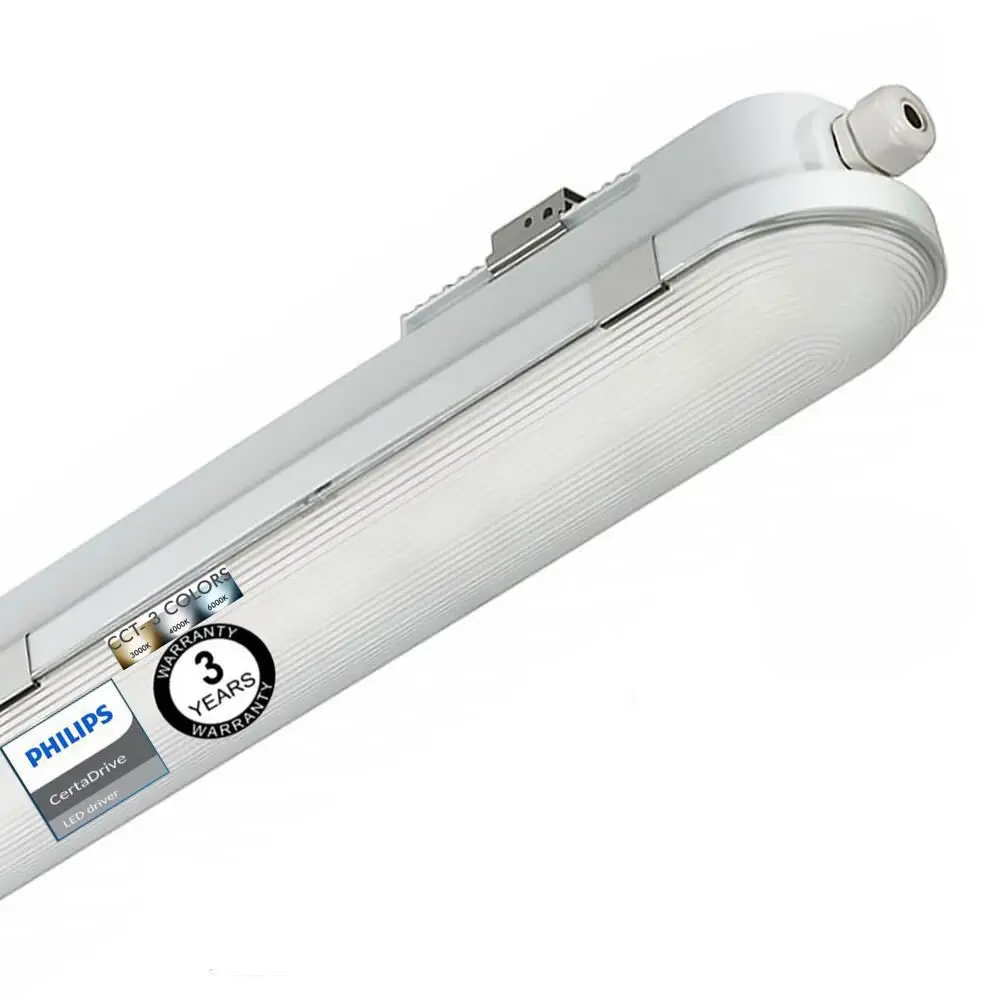 LED Feuchtraumleuchte 40W COREPLUS 120cm | Philips CertaDrive | 3CCT | IP65