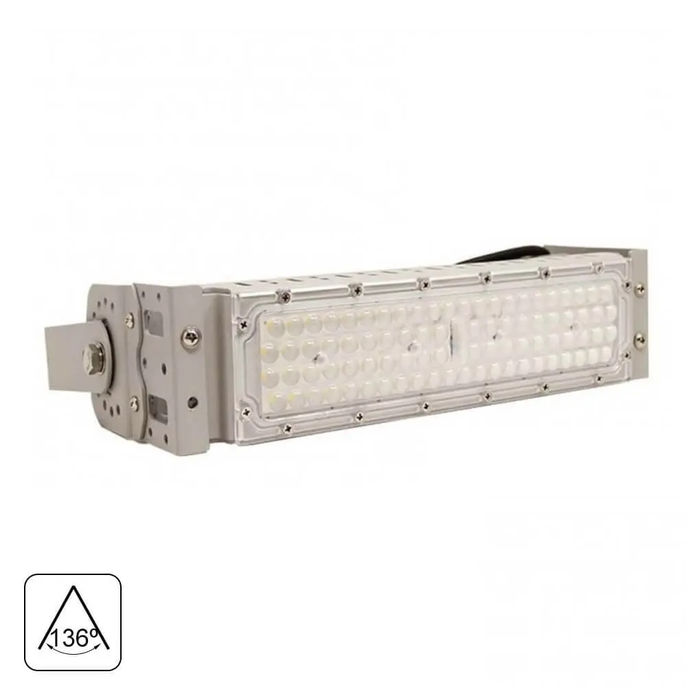 Projetor LED 50W MAGNUM PRO SMD3030 Bridgelux 180Lm/W 136ºx78º | IP65