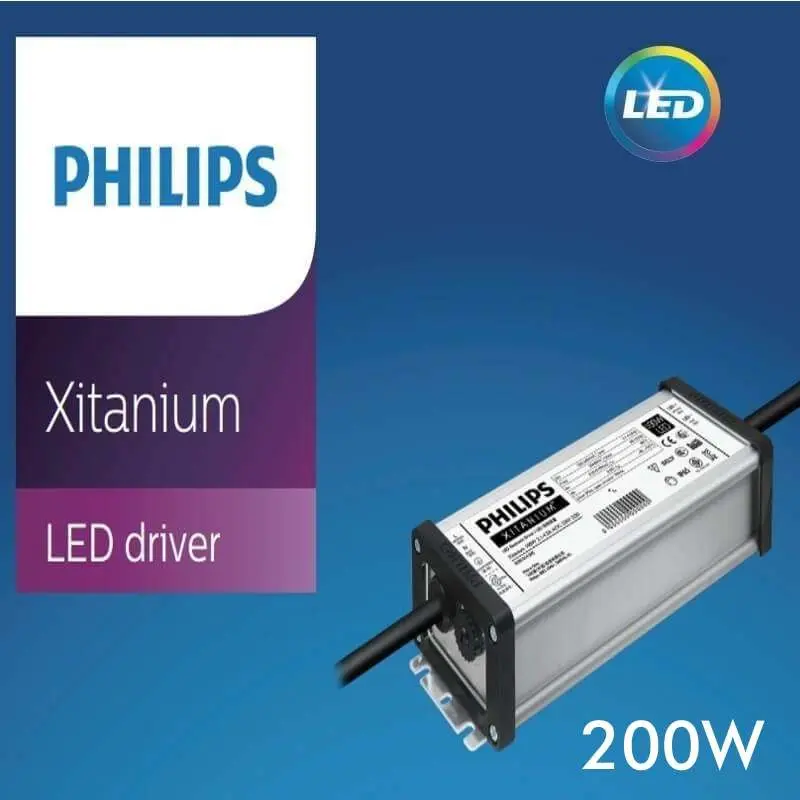 Driver Philips Xitanium para Luminarias LED de hasta 200W | Iout 3.0-6.7A Vout 24-50Vdc | 5 años Garantía